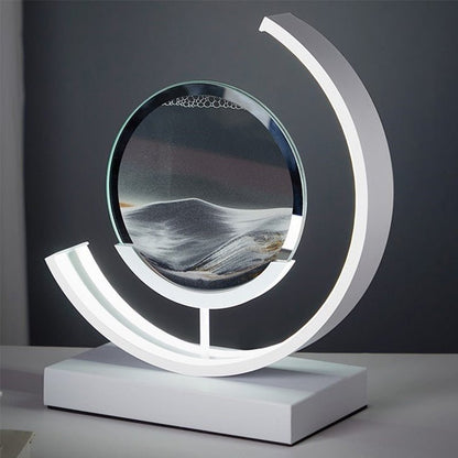 Dynamic Motion Art | LED Table Lamp with 360° Rotation & Elegant Design | Unique Nightstand Lighting for Relaxation 6