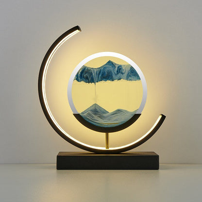 Dynamic Motion Art | LED Table Lamp with 360° Rotation & Elegant Design | Unique Nightstand Lighting for Relaxation 8