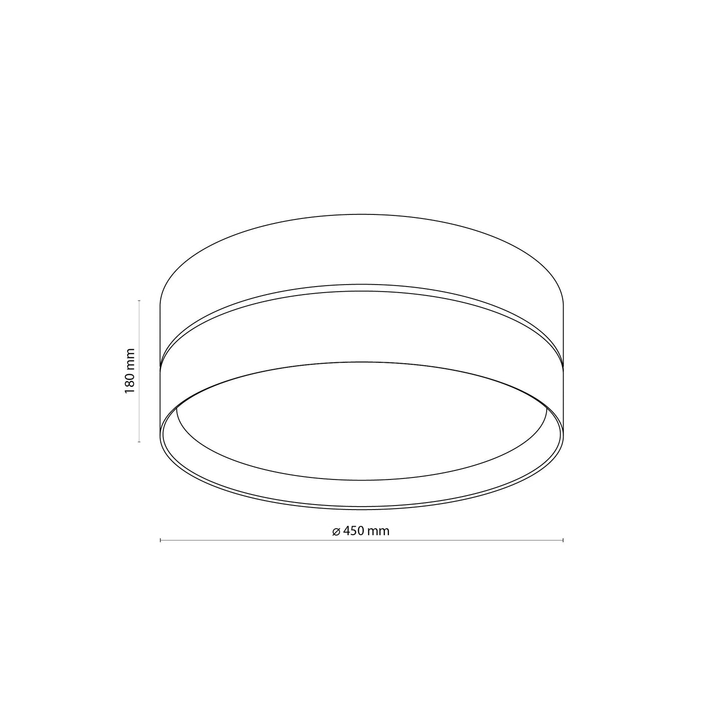 ECO Collection | Flush Mount Ceiling Light with Soft Fabric Shade | Neutral Tones for Modern Ambient Lighting 5
