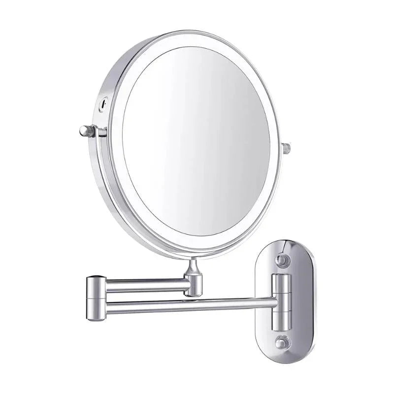 Elara Haus | LED Makeup Mirror with Adjustable Lighting & Magnification | Stylish Chrome Finish for Flawless Beauty 2