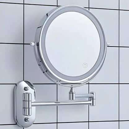 Elara Haus | LED Makeup Mirror with Adjustable Lighting & Magnification | Stylish Chrome Finish for Flawless Beauty 4
