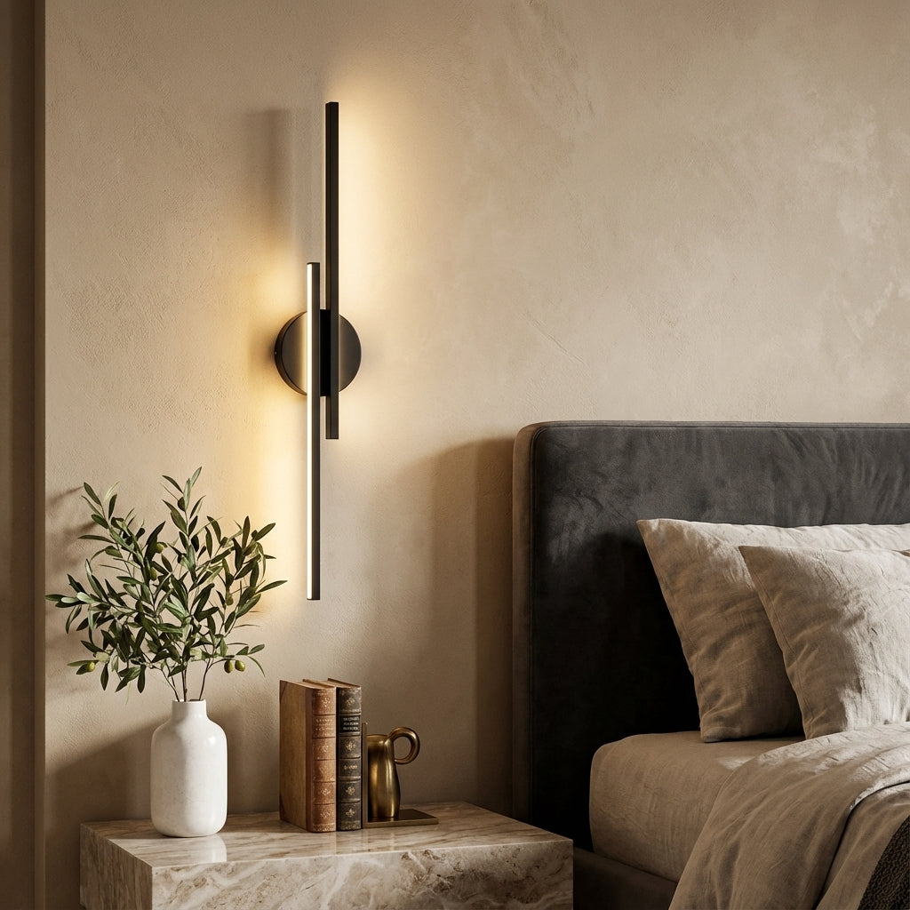 Elara Haus | Modern Nordic LED Wall Sconce with Adjustable Lighting | Stylish Metal Design for Elegant Ambience 1