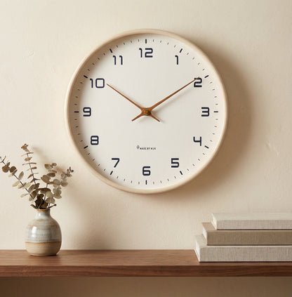 Elara Haus | Modern Wall Clock with Silent Sweep Mechanism | Solid Wood Design for Timeless Elegance 1