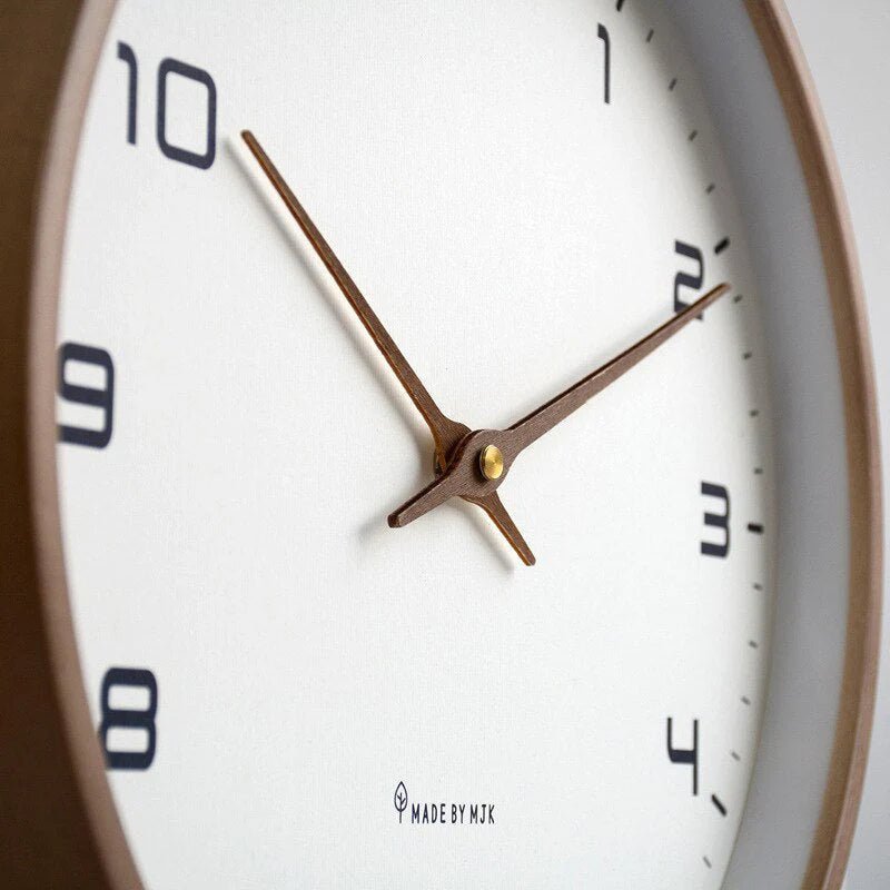 Elara Haus | Modern Wall Clock with Silent Sweep Mechanism | Solid Wood Design for Timeless Elegance 5