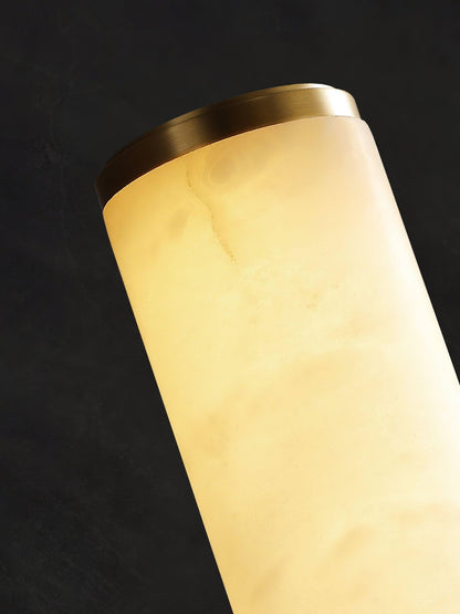 Elegant Alabaster Column Wall Sconce with Soft Ambient Lighting | Versatile Design for Modern and Classic Interiors 3