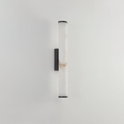 Elegant Alabaster Column Wall Sconce with Soft Ambient Lighting | Versatile Design for Modern and Classic Interiors 7