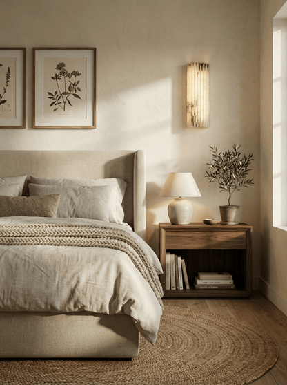 Elegant Alabaster Wall Sconce Light with Soft Glow Design | Ambient Lighting for Warm Atmosphere 2
