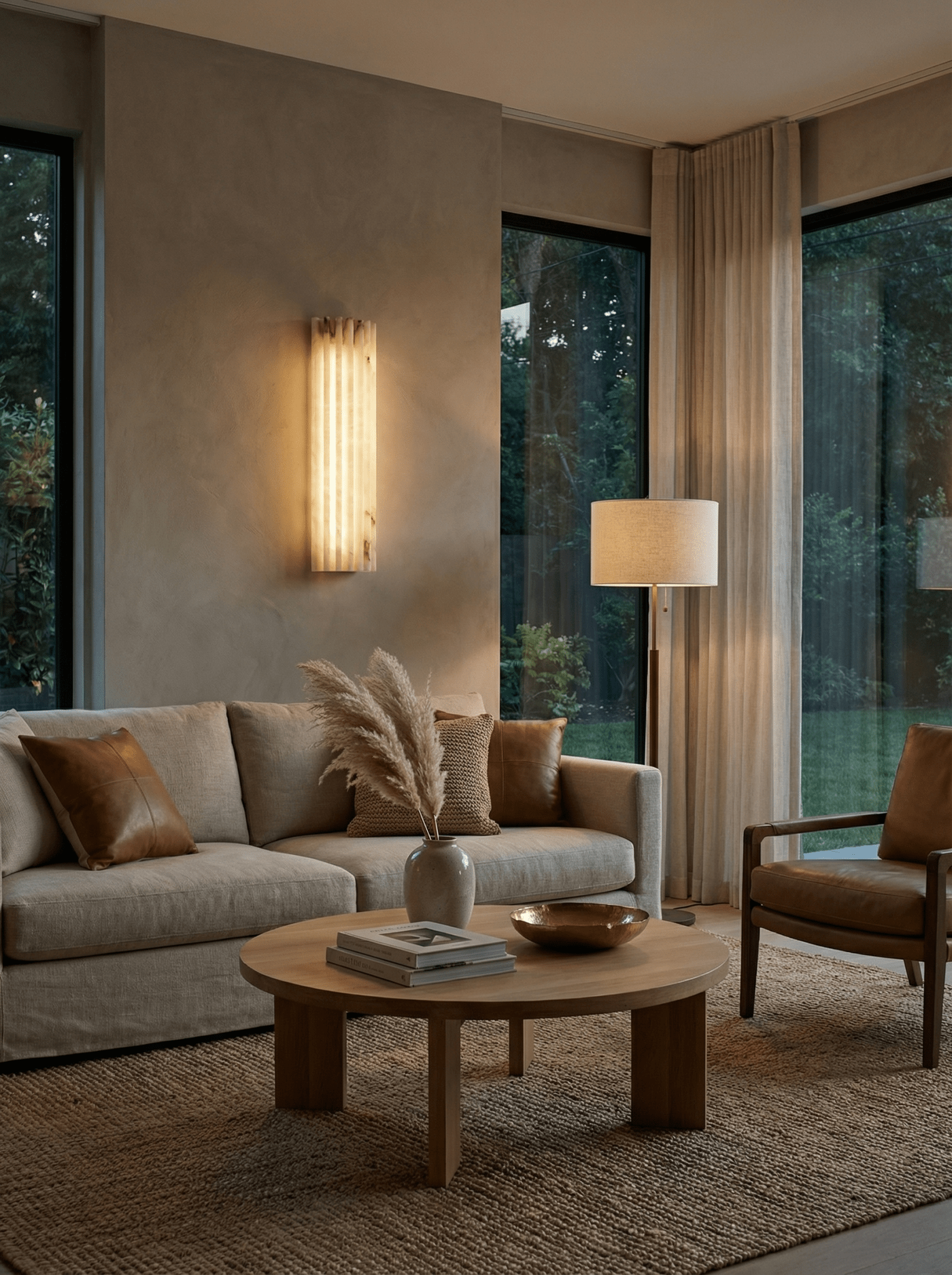 Elegant Alabaster Wall Sconce Light with Soft Glow Design | Ambient Lighting for Warm Atmosphere 5
