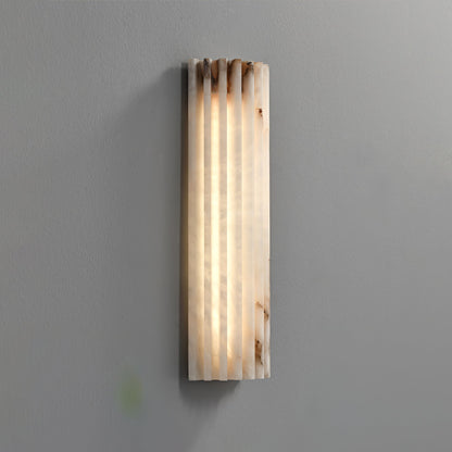 Elegant Alabaster Wall Sconce Light with Soft Glow Design | Ambient Lighting for Warm Atmosphere 9