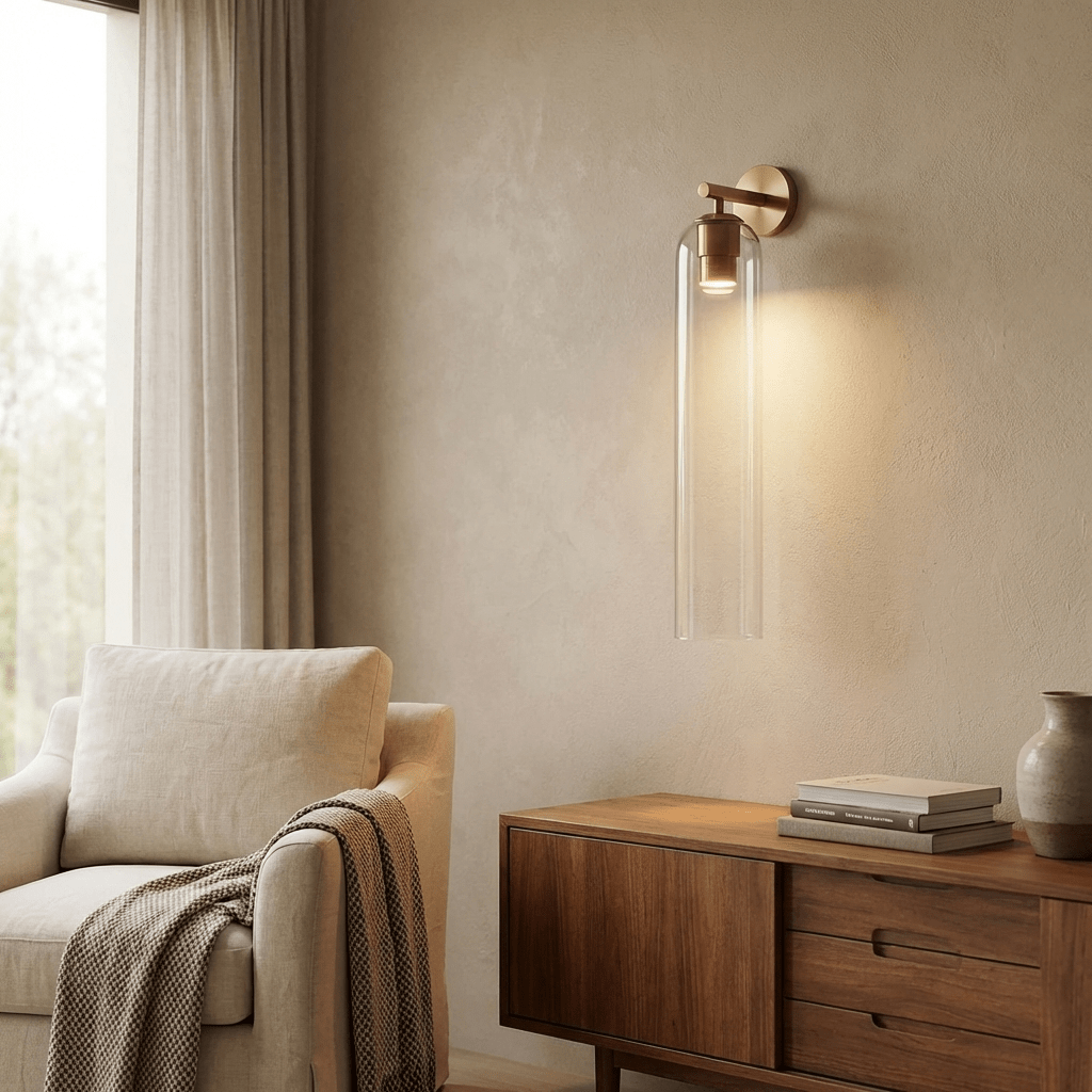 Elegant Art Glass | Wall Sconce Lighting with Unique Design | Soft Ambient Light for Home Decor 6