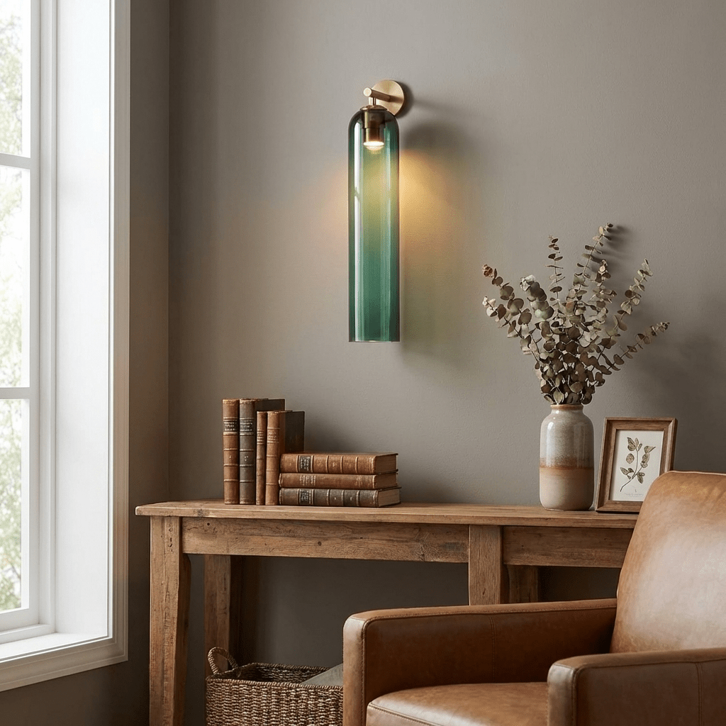 Elegant Art Glass | Wall Sconce Lighting with Unique Design | Soft Ambient Light for Home Decor 7