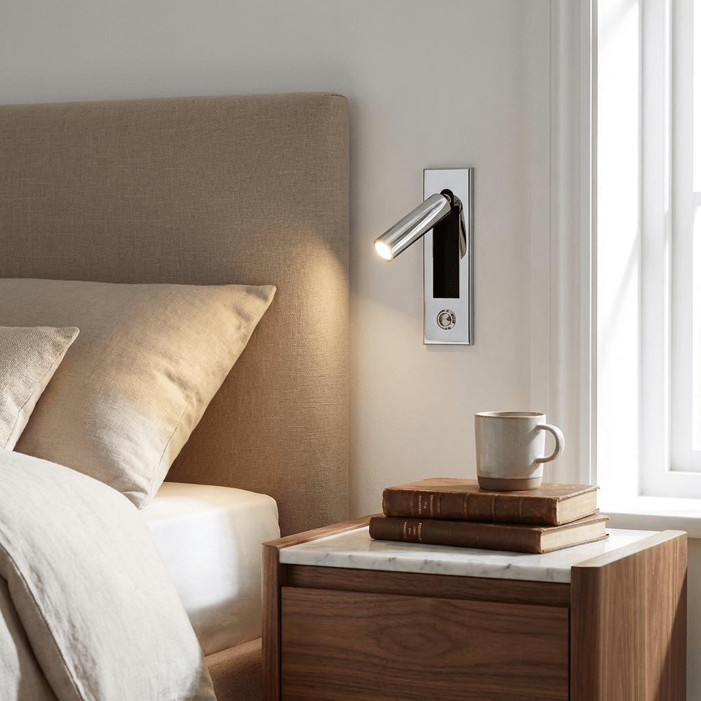 Elegant Bedside Wall Lamps with Adjustable Lighting | Modern Design for Cozy Ambiance 4