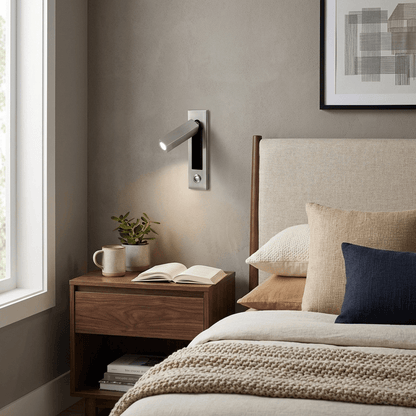Elegant Bedside Wall Lamps with Adjustable Lighting | Modern Design for Cozy Ambiance 6