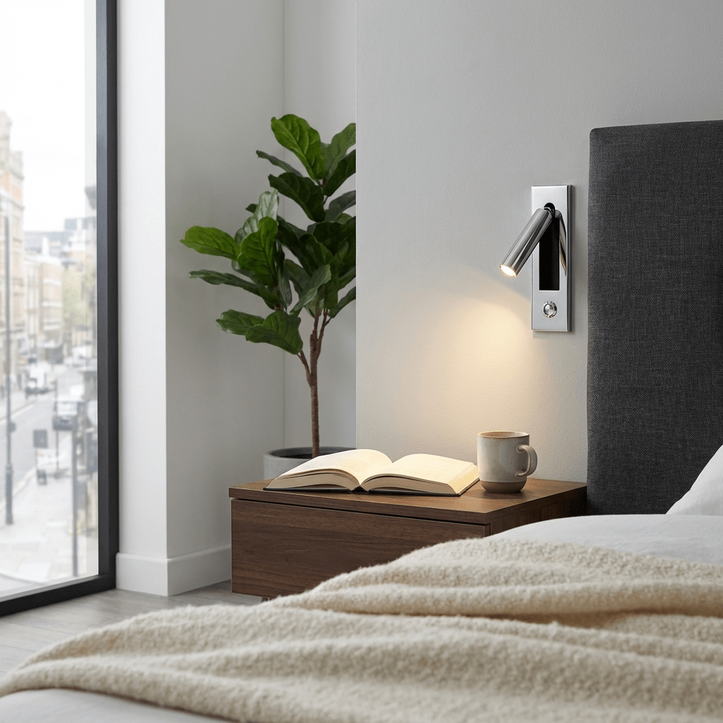 Elegant Bedside Wall Lamps with Adjustable Lighting | Modern Design for Cozy Ambiance 8