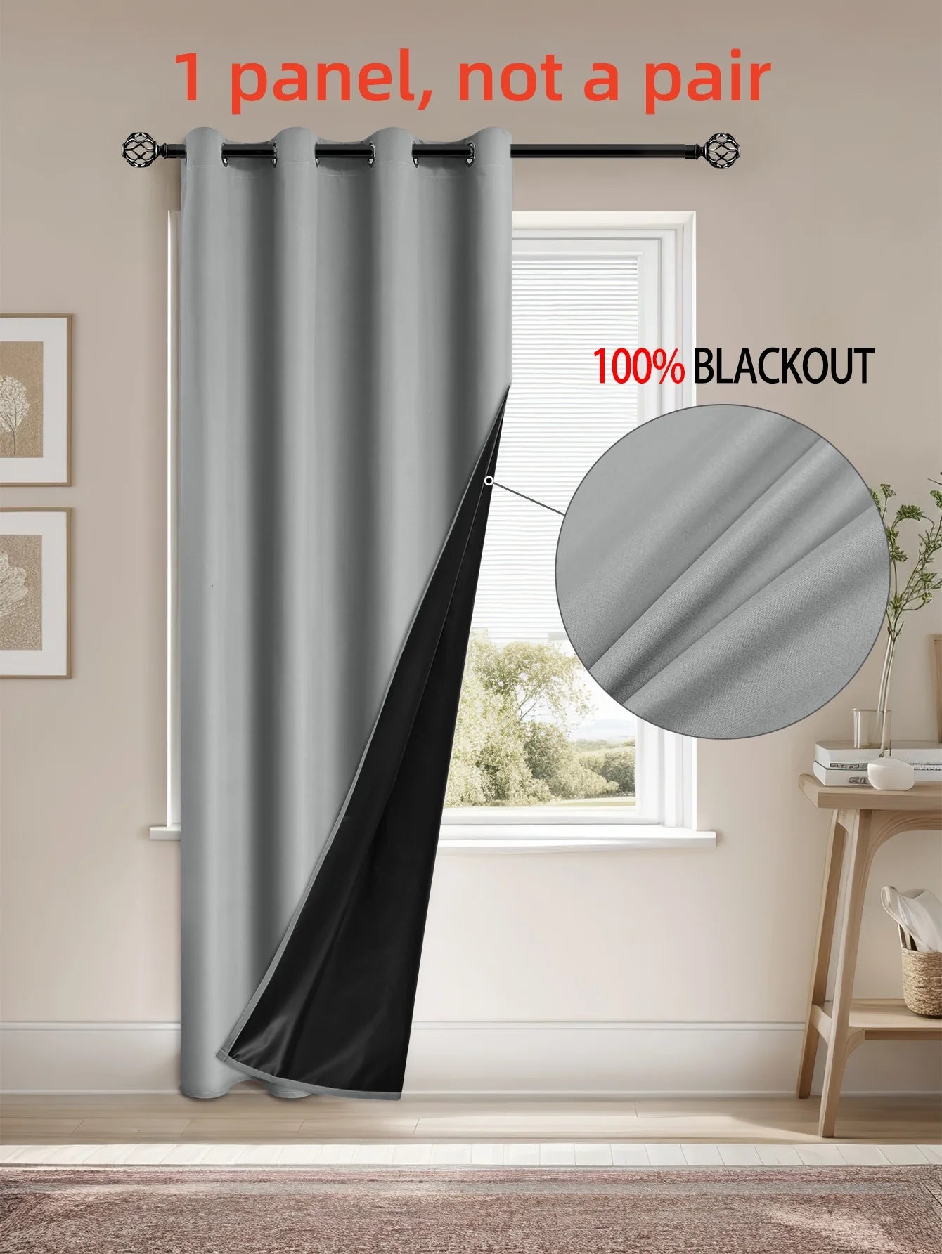 Elegant Blackout Curtains | Solid Blackout Drapes with Grommets | Total Privacy for Bedrooms and Living Rooms 1