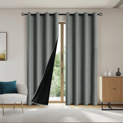 Elegant Blackout Curtains | Solid Blackout Drapes with Grommets | Total Privacy for Bedrooms and Living Rooms 10