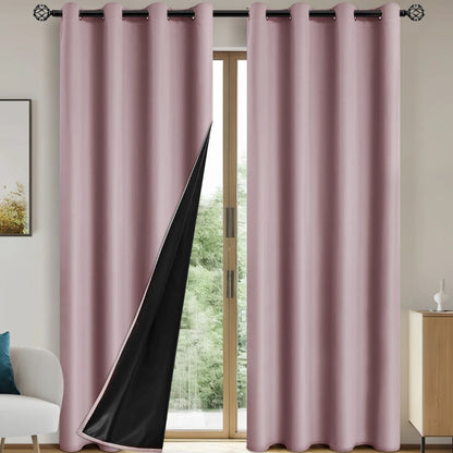 Elegant Blackout Curtains | Solid Blackout Drapes with Grommets | Total Privacy for Bedrooms and Living Rooms 12