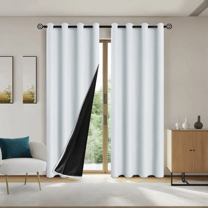 Elegant Blackout Curtains | Solid Blackout Drapes with Grommets | Total Privacy for Bedrooms and Living Rooms 15