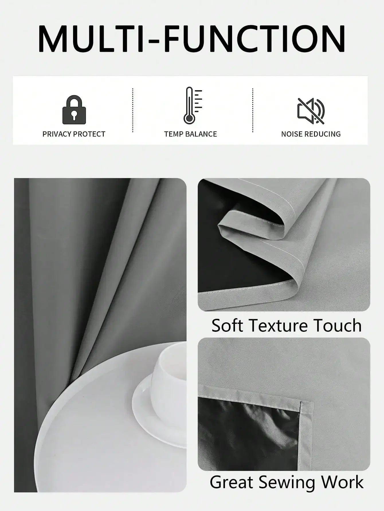 Elegant Blackout Curtains | Solid Blackout Drapes with Grommets | Total Privacy for Bedrooms and Living Rooms 2