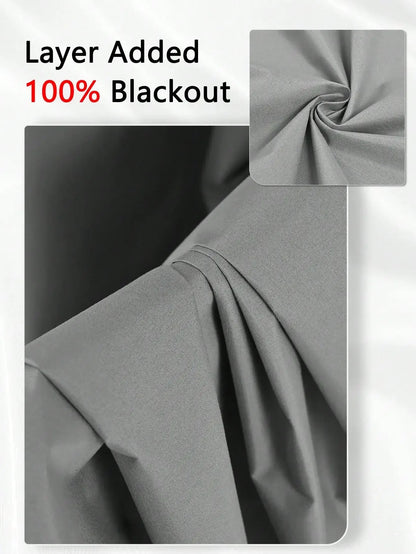 Elegant Blackout Curtains | Solid Blackout Drapes with Grommets | Total Privacy for Bedrooms and Living Rooms 4