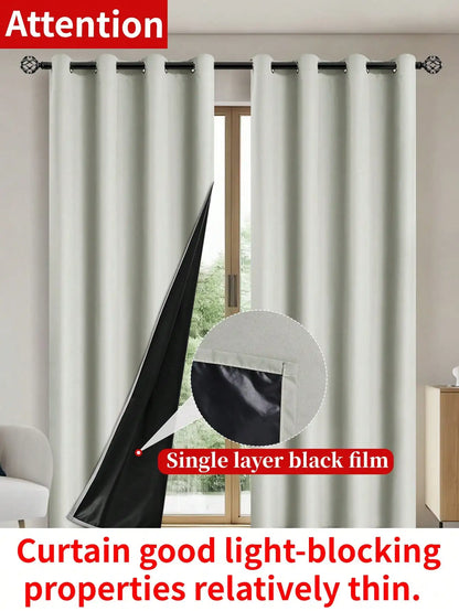 Elegant Blackout Curtains | Solid Blackout Drapes with Grommets | Total Privacy for Bedrooms and Living Rooms 5