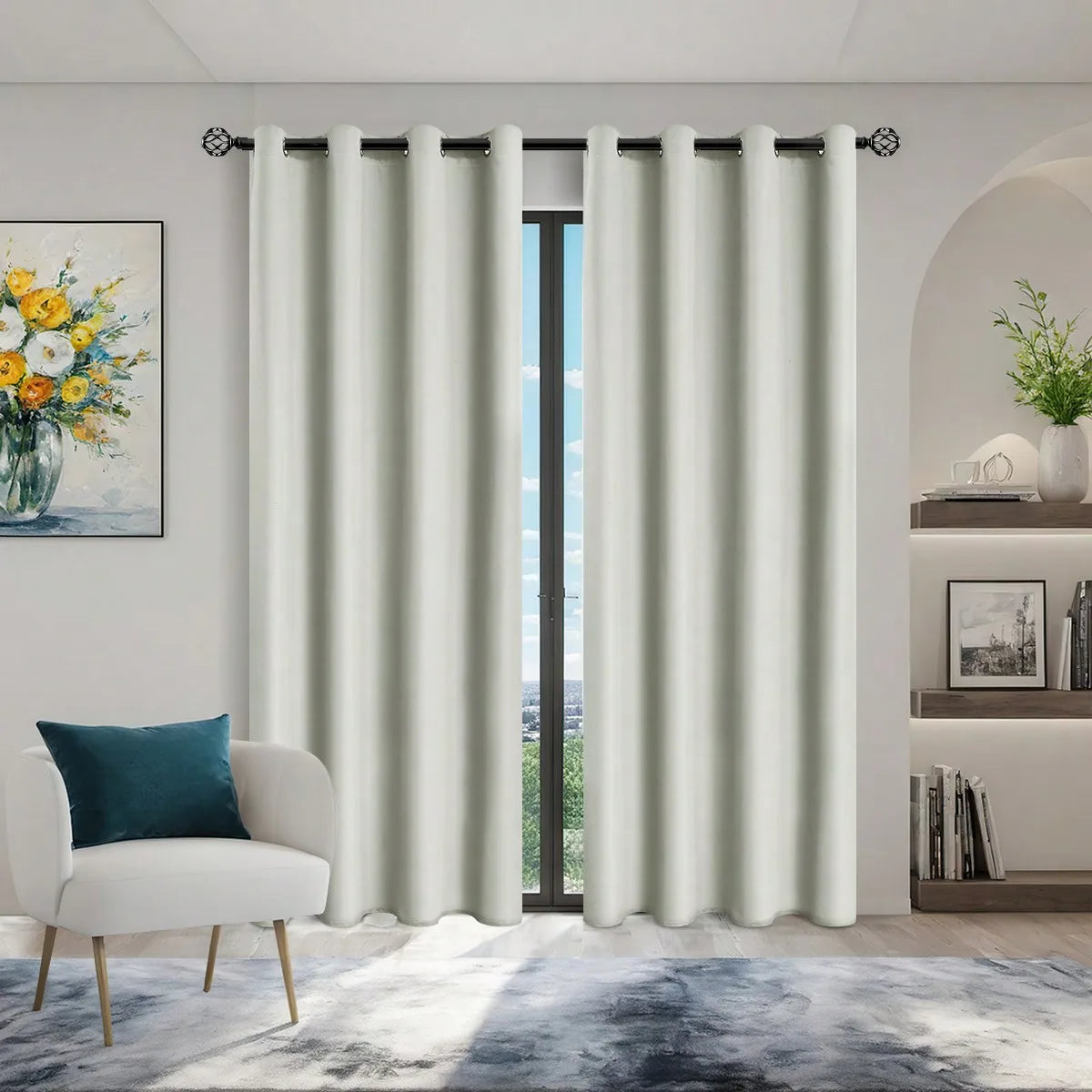Elegant Blackout Curtains | Solid Blackout Drapes with Grommets | Total Privacy for Bedrooms and Living Rooms 8