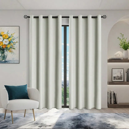 Elegant Blackout Curtains | Solid Blackout Drapes with Grommets | Total Privacy for Bedrooms and Living Rooms 8
