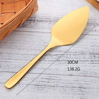 Elegant Cake Knife | Colorful Plated Design for Stylish Dessert Cutting 5
