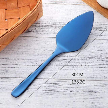 Elegant Cake Knife | Colorful Plated Design for Stylish Dessert Cutting 8