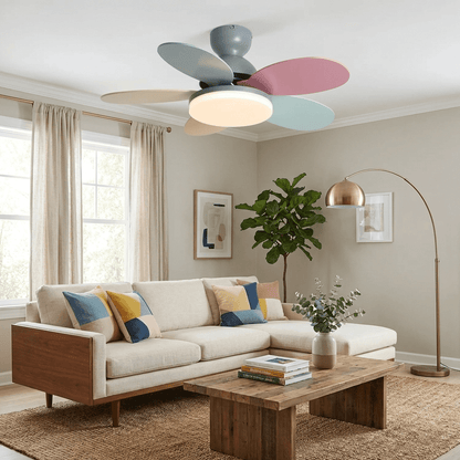 Elegant Ceiling Fan with Lights & Petal-Shaped Blades | Whisper-Quiet DC Motor for Energy Efficiency 4