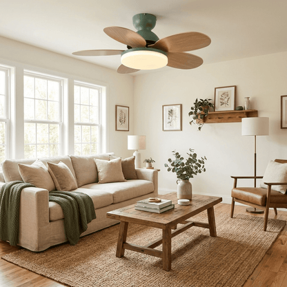 Elegant Ceiling Fan with Lights & Petal-Shaped Blades | Whisper-Quiet DC Motor for Energy Efficiency 5