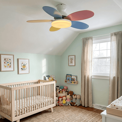 Elegant Ceiling Fan with Lights & Petal-Shaped Blades | Whisper-Quiet DC Motor for Energy Efficiency 6