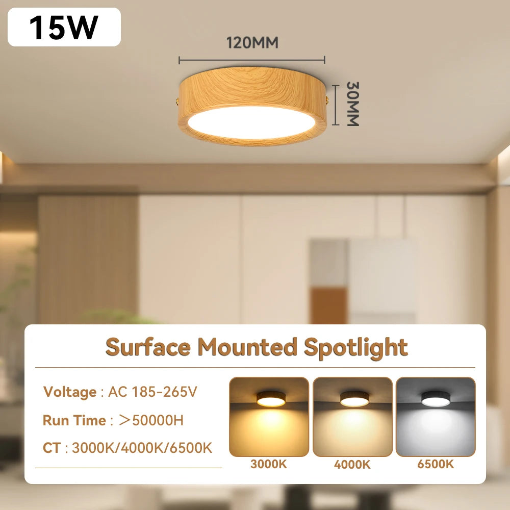 Elegant Ceiling Light Fixture | GX53 LED Downlight with Warm & Neutral Light | Versatile Indoor Lighting for Home Decor 6