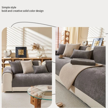 Elegant Chenille Sofa Cover | Anti-Slip Design for All Seasons Comfort 4