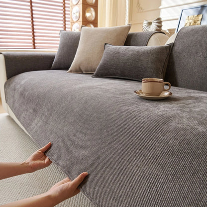 Elegant Chenille Sofa Cover | Anti-Slip Design for All Seasons Comfort 5