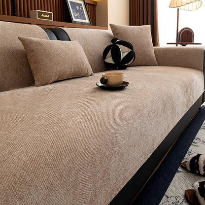 Elegant Chenille Sofa Cover | Anti-Slip Design for All Seasons Comfort 8