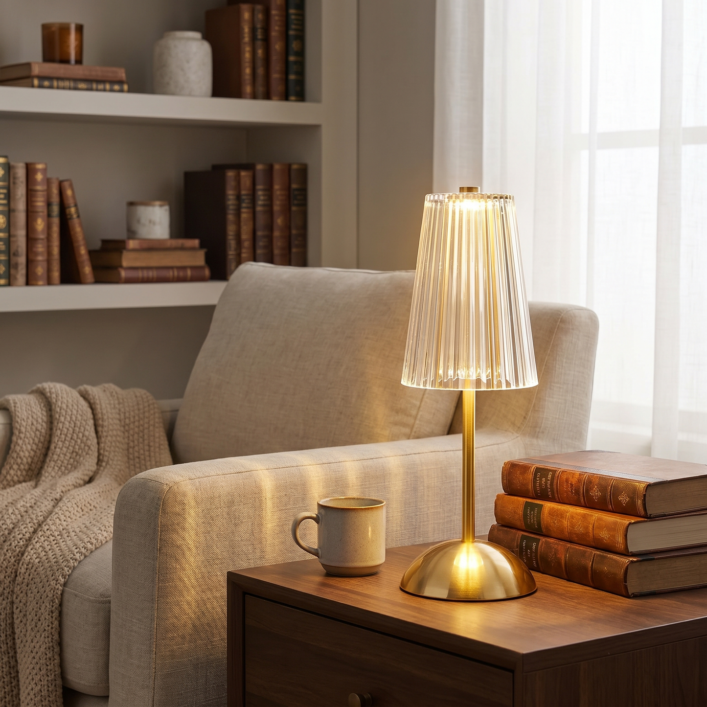 Elegant Collection | LED Lamp with Touch Dimmer & 3 Light Modes | Stylish Design for Ambient Lighting 1