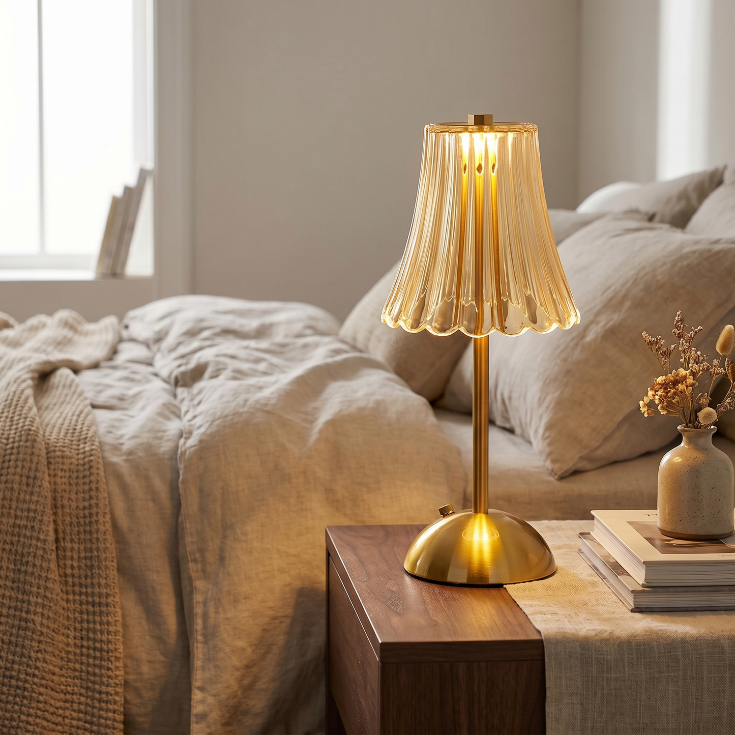 Elegant Collection | LED Lamp with Touch Dimmer & 3 Light Modes | Stylish Design for Ambient Lighting 3
