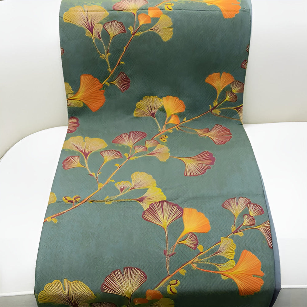 Elegant Cotton Coverlet Set with Reversible Jacquard Floral Design for Year-Round Comfort 5