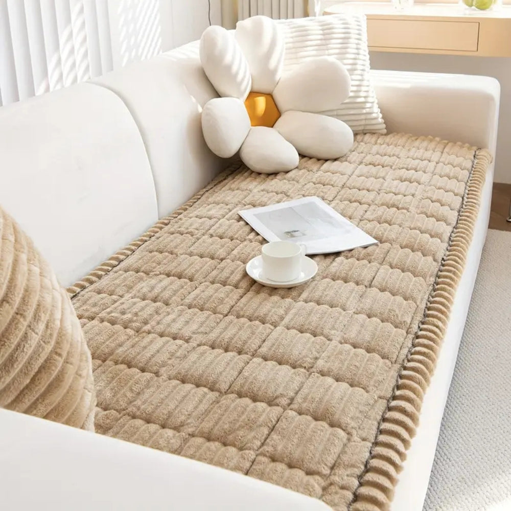 Elegant Couch Cover | Plush Sofa Protector with Anti-Slip Design | Pet-Friendly Fabric for Cozy Living Room 3