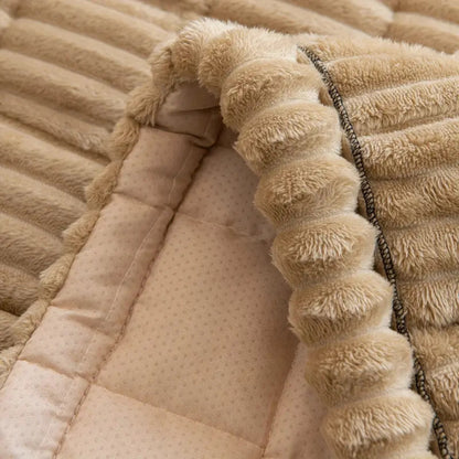 Elegant Couch Cover | Plush Sofa Protector with Anti-Slip Design | Pet-Friendly Fabric for Cozy Living Room 4