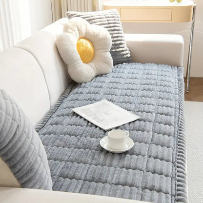 Elegant Couch Cover | Plush Sofa Protector with Anti-Slip Design | Pet-Friendly Fabric for Cozy Living Room 5