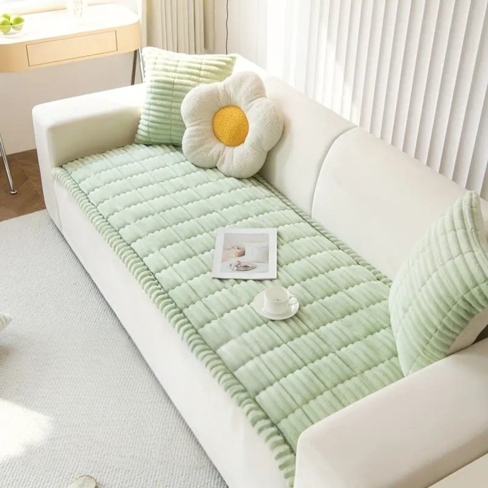 Elegant Couch Cover | Plush Sofa Protector with Anti-Slip Design | Pet-Friendly Fabric for Cozy Living Room 6