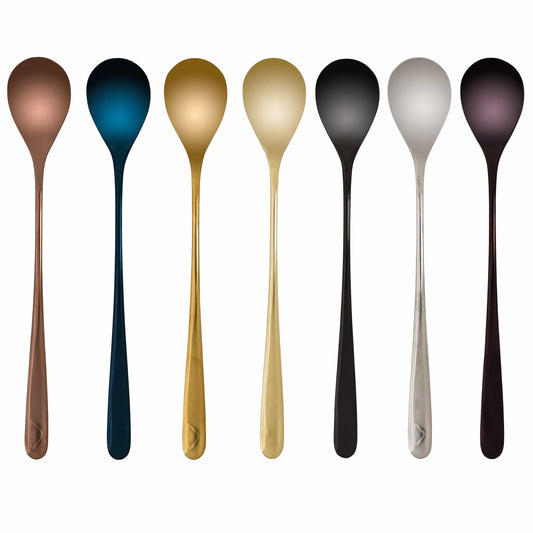 Elegant Dessert Spoon Set | Plated Stainless Steel with Modern Design | Ideal Spoon for Dessert Enjoyment 0