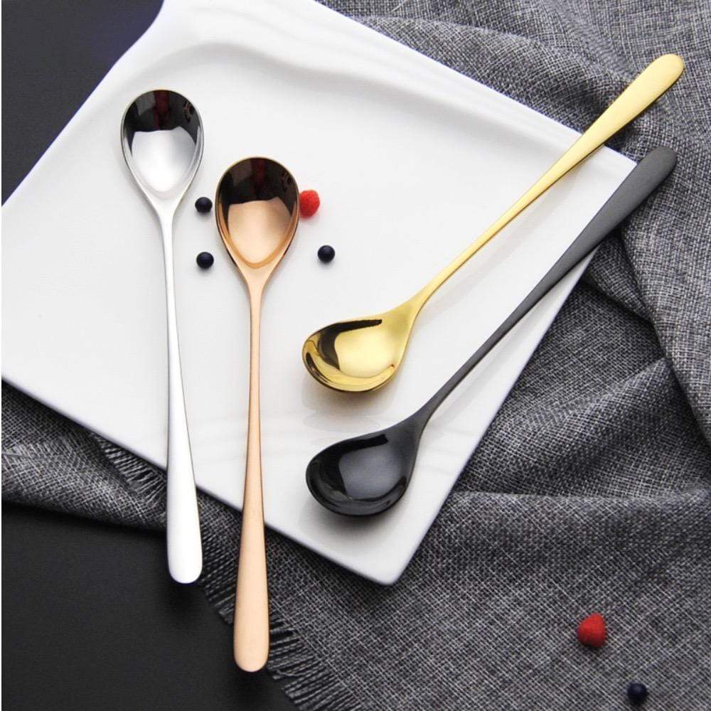 Elegant Dessert Spoon Set | Plated Stainless Steel with Modern Design | Ideal Spoon for Dessert Enjoyment 3