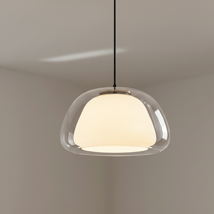 Elegant Glass Pendant Light | Adjustable Dome Design for Modern Kitchens and Dining Spaces 2