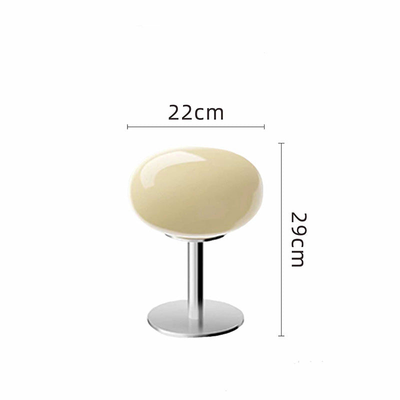 Elegant Glass Table Lamp | Modern Retro Design with Soft LED Glow | Stylish Bedside Lighting for Cozy Ambiance 9