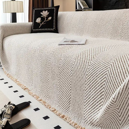 Elegant Herringbone Couch Cover | Non-Slip Design & Water-Resistant Fabric for Ultimate Protection 2