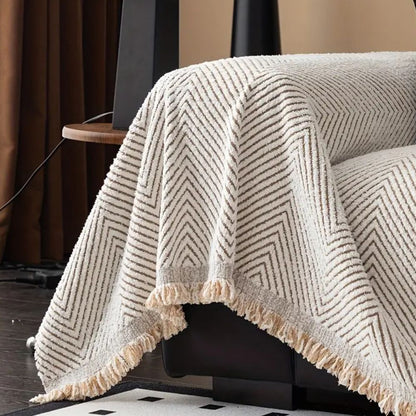 Elegant Herringbone Couch Cover | Non-Slip Design & Water-Resistant Fabric for Ultimate Protection 4
