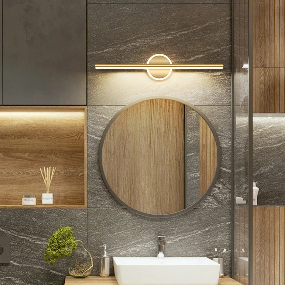 Elegant LED Wall Lamp | Minimalist Wall Sconce Lighting with Dual Color Temperature | Versatile Bathroom & Bedroom Illumination 1